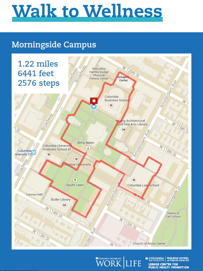 morningside campus walking map