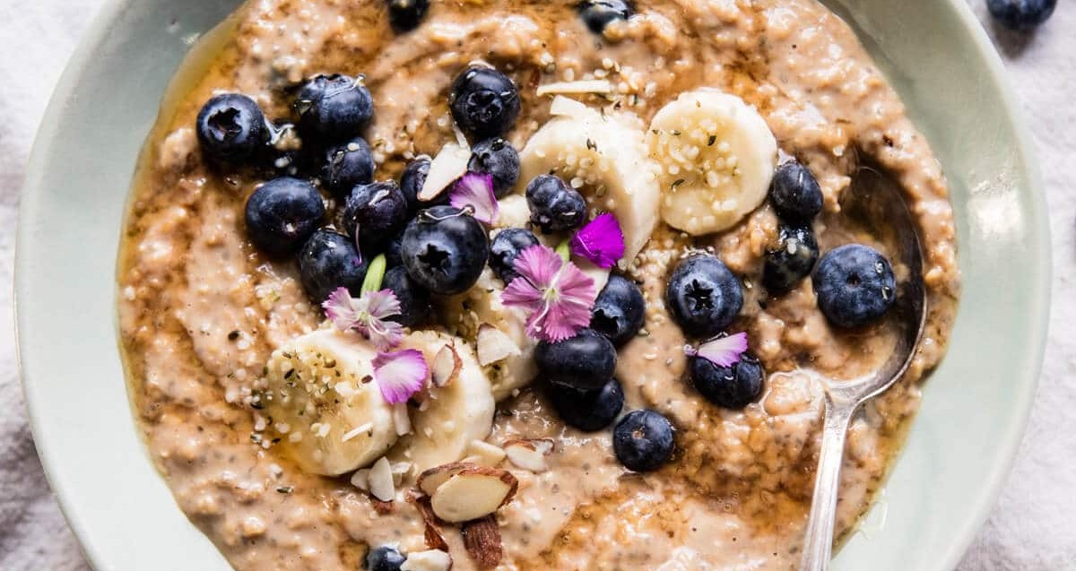 Apple-Cinna-Blueberry Overnight Oatmeal